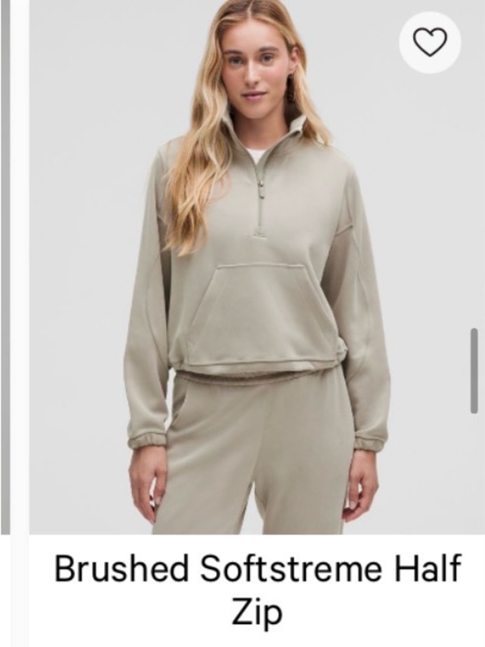 Brushed Softstreme Half Zip